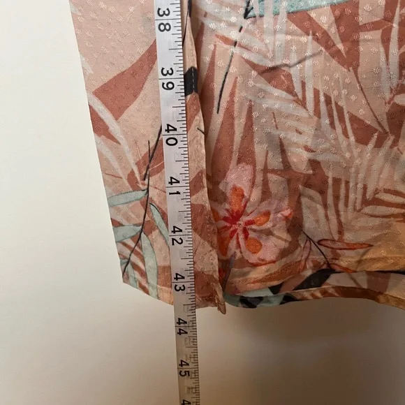 Guess Tropical Pink Wide Leg with Split Pants Small - Picture 6 of 10